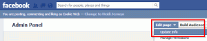 edit About Tab in Facebook