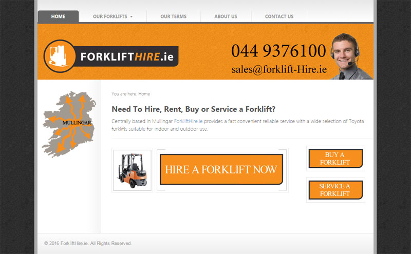 Forklift Hire - click to launch website